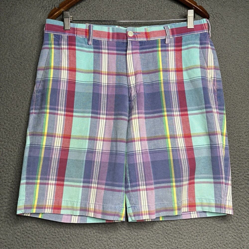 Polo Ralph Lauren Indian Madras Check Men’s Vintage Chino Shorts - Waist 32 Inch